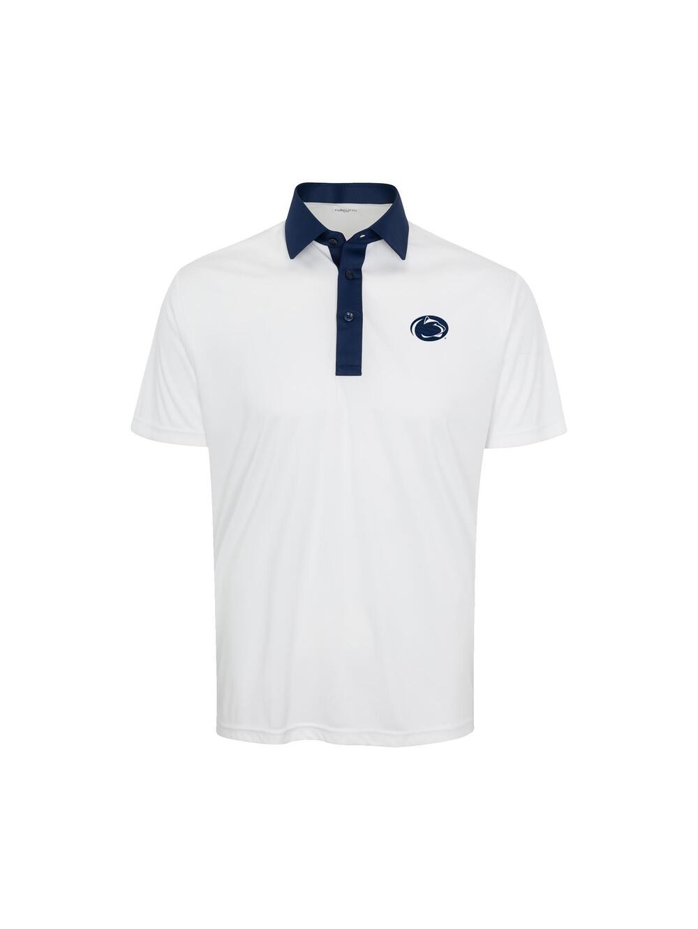 Collars & Co. NWOT Penn State Semi-Spread Collar Polo White/Navy Accent  Size XL
